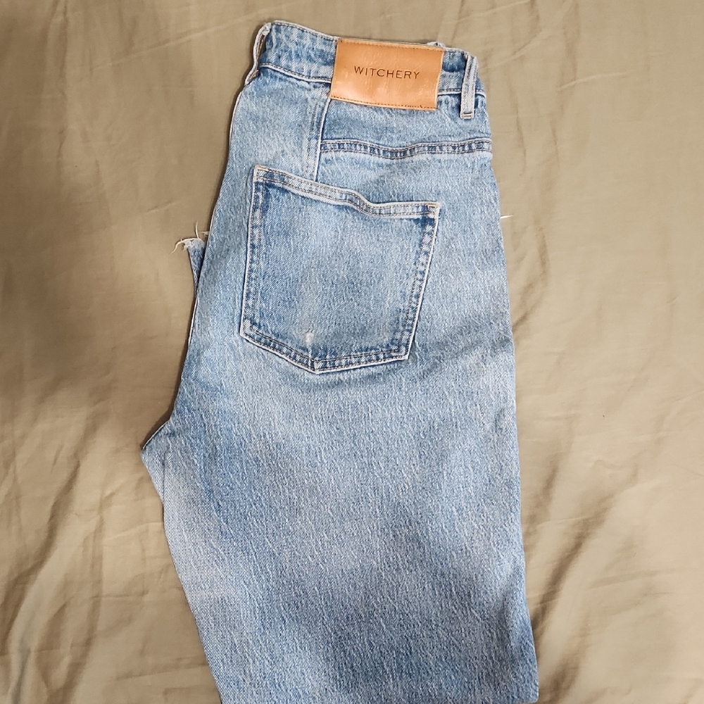 Witchery Men's Light Blue Straight Jeans